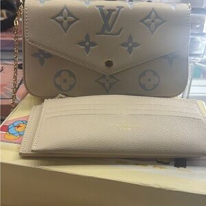 Beige Textured Wallet